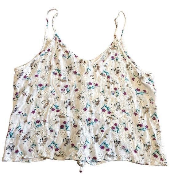 Kismet Crop Tank with Adjustable straps and tie at Waist Large - Picture 2 of 8